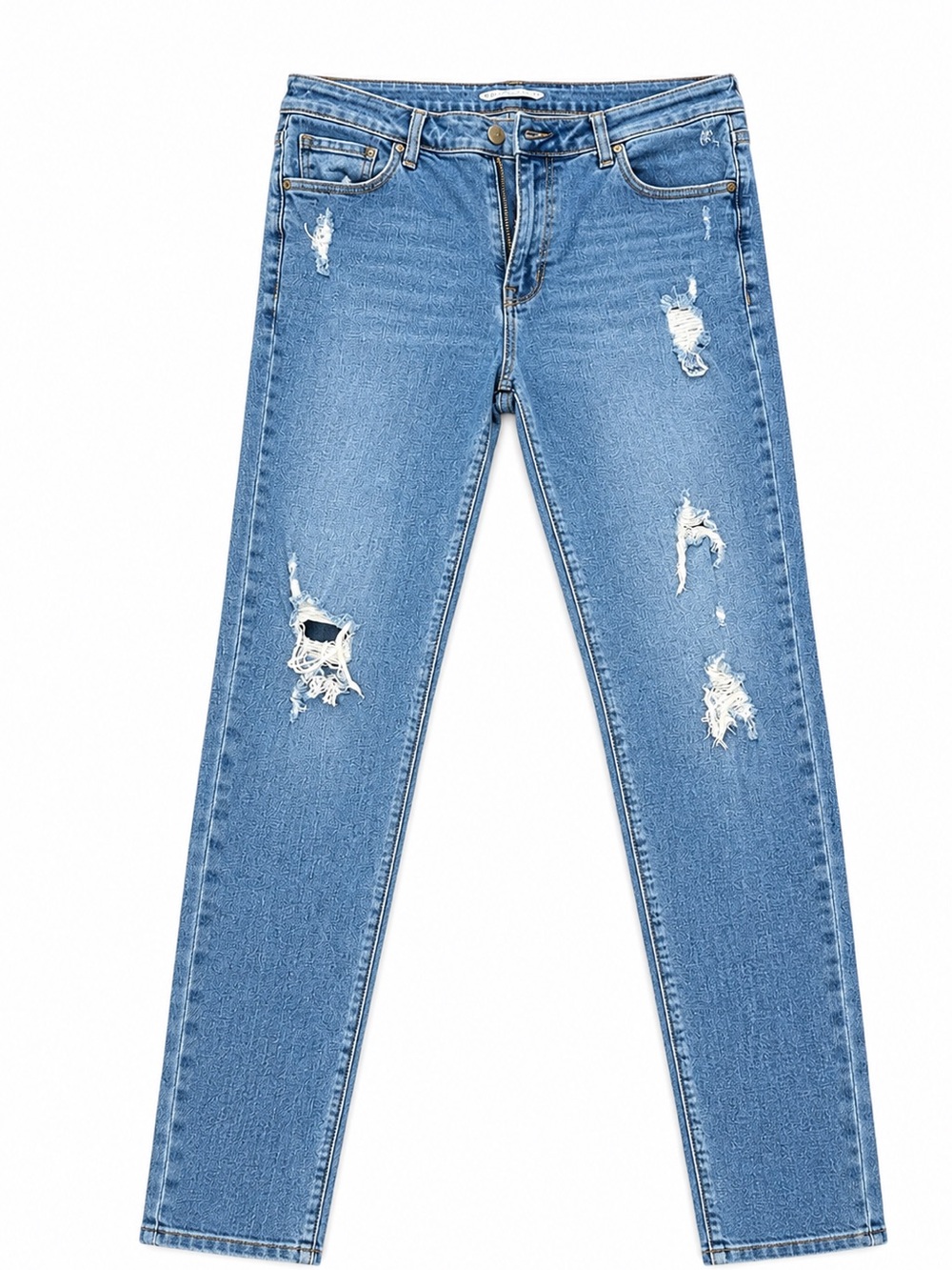 Old Navy Rockstar Super Skinny Mid-Rise Distressed Jeans | Women’s 12 Tall